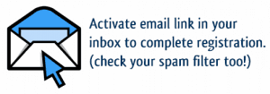 Activate link within your email inbox