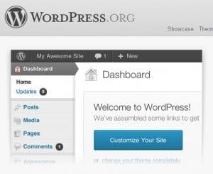 Wordpress.org dashboard